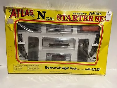 Vintage Atlas N Scale Model Railroad Starter Set Nickel Silver Snap Track • $54.99