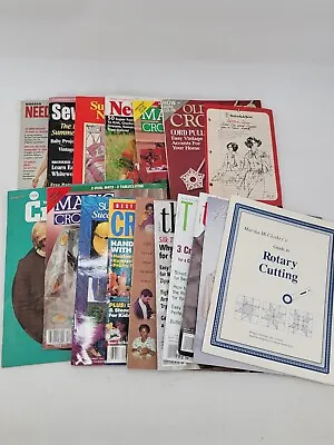 Sewing And Quilting Magazines Lot Of 13 Crochet Sunbonnets Needle Craft Marsh • $22.97