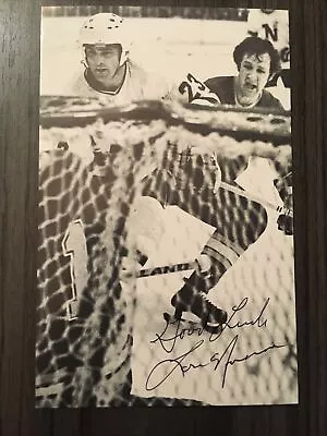 Vintage Minnesota North Stars Lou Nanne Autograph Postcard • $16