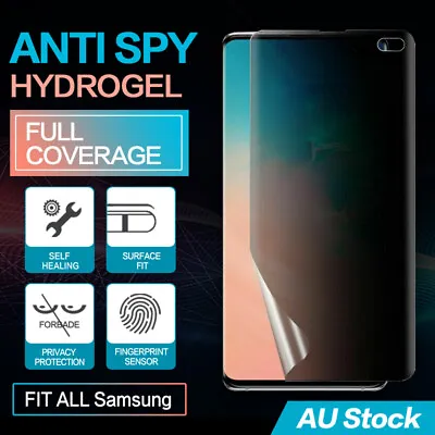 Samsung Galaxy Note S20 S10 9 Plus 5g Privacy Anti Spy Hydrogel Screen Protector • $9.07