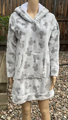 Disney Micky Mouse Medium Fleece Hooded Sleep Gown • $9.99