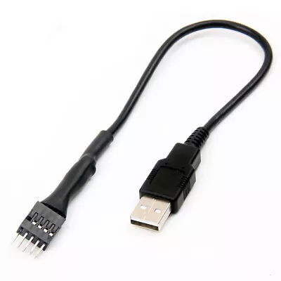 USB Male To Motherboard 9Pin Male Adapter 9-pin Internal To External USB Cable • $8.70