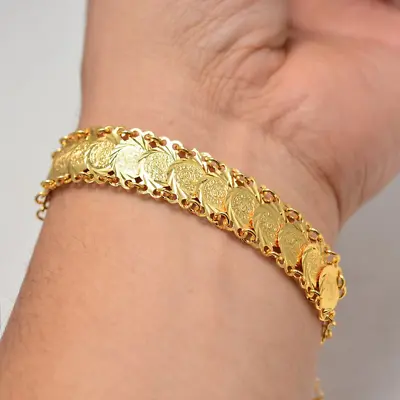 Gold Unisex Middle Eastern Style Jewelry Bracelet • $23.36