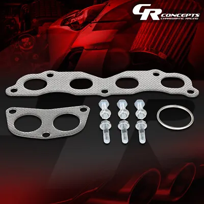 Aluminum Exhaust Manifold Header Gasket Complete Set For 03-07 Honda Accord 2.4l • $18.99