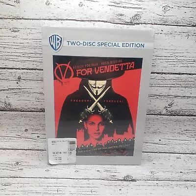 V For Vendetta (DVD) James McTeigue 2 Disc Special Edition! SLIP COVER BOX NEW! • $8.49