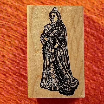 Vintage Queen Victoria Rubber Stamp - MOMR - 1993  - 2.25  X 3.5  • $29.98