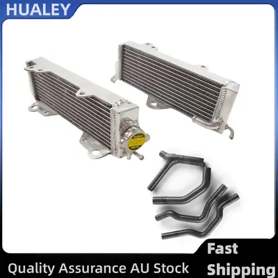 Aluminum Radiator+BLACK HOSE For 1985-1988 1987 86 HONDA CR500 CR500R CR500R R&L • $145