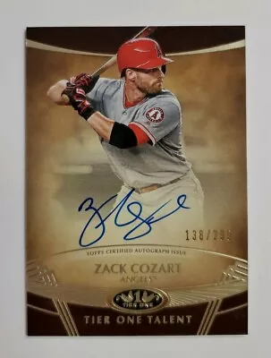 2019 Topps Tier One Zack Cozart Auto Card /299 • $7.99