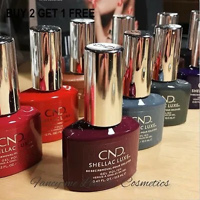 £11.99 • Buy CND SHELLAC Luxe Nail Gel Polish UV Led NEW BOXED    BUY 2 GET 1 FREE + FREE PP