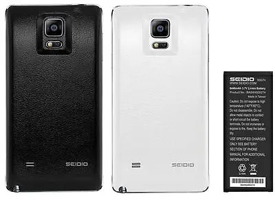 $55.05 • Buy Seidio Innocell Extended Battery 6440mAh&Door For Samsung Galaxy Note 4 IV N910