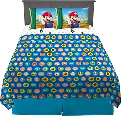 Franco Kids Bedding Super Soft Microfiber Sheet Set Full Mario • $30