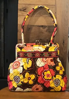 Vera Bradley  Alice  Bag Buttercup Pattern Yellow Floral Kiss Lock • $29