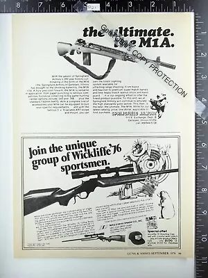 1979 Wickliffe OH '76 Rifle Springfield Armory M1A Geneseo IL Advertisements M14 • $11.50