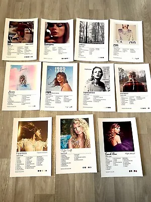 Taylor Swift Bedroom Poster Prints Album Cover Boys Girls Gift A2 A3 A4 A5 X11 • £10