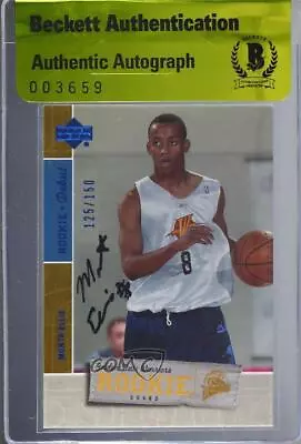 2005-06 Upper Deck Debut Blue /150 Monta Ellis #149 BAS Authentic Auto Rookie RC • $114.62