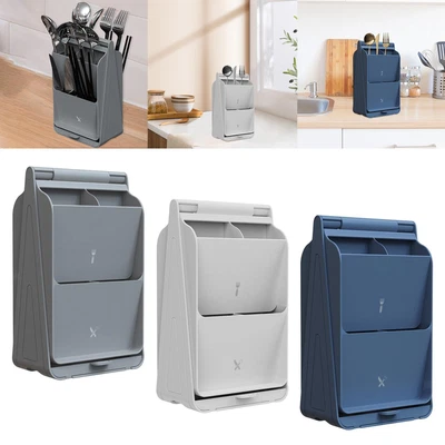 $39.34 • Buy Organizer Tableware Storage Box Utensil Drying Caddy For Countertop Kitchen