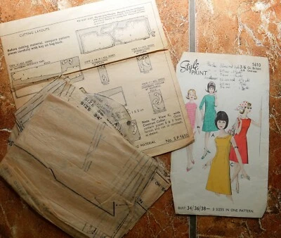 £0.99 • Buy Vintage 1960s STYLE Dress Pattern #1610 - No Reserve