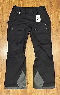 Brand New VOLCOM Men's PAT MOORE Snow Pants Black Size XL ($200 MSRP) • $144.99