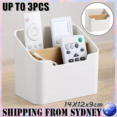 $13.99 • Buy Phone/TV Remote Control Storage Box Home Desk Makeup Organizer Holder Container