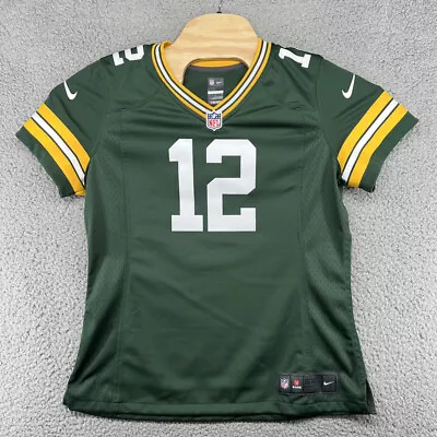 Nike NFL Green Bay Packers Aaron Rodgers #12 Youth Size L Green Athletic Jersey • $14.44