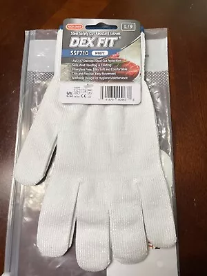 Dex Fit Steel Safety Cut Resistant Gloves SSF710 White • $23