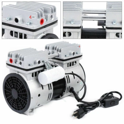 $120.01 • Buy Oilless Diaphragm Vacuum Pump Industrial Oil Free Piston Vacuum Pump 550W