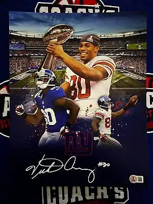 Victor Cruz Autographed 11x14 Custom Edit Photo (Beckett) • $205.85