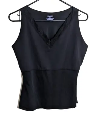 $18.74 • Buy Spanx Womens Top Hide & Sleek Black Lace V-Neck Shape Wear Tank Size XL