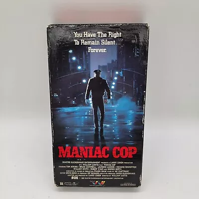 Maniac Cop Trans World Entertainment VHS 1988 Horror Bruce Campbell Thriller  • $35