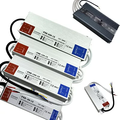 LED Driver Transformer IP67 Waterproof Outdoor Power Supply 240V - DC12V • £35.52