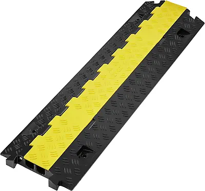 VEVOR Cable Protector Ramp 2 Channel 22000 Lbs/Axle Capacity Heavy Duty TPU & • £41.72