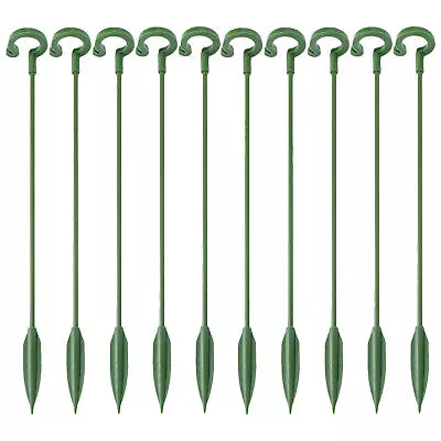 10pcs Plant Bow Support Stakes Garden Flower Stake Metal Single Stem Support • $9.10