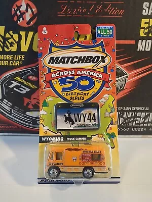 Matchbox 2001 Across America 50th Birthday Series 44 Wyoming Truck Camper New • $9.99