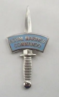 £3.95 • Buy 40 Commando Royal Marines Silver Dagger Lapel Pin Or Walking Stick Mount