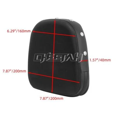 $10.59 • Buy Universal Motorcycle Backrest Sissy Bar Cushion Pad For Harley Suzuki Yamaha