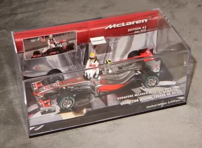 Lewis Hamilton Minichamps 1:43 McLaren MP4-25 2010 Canada GP Qualifying Pole F1 • $130.68