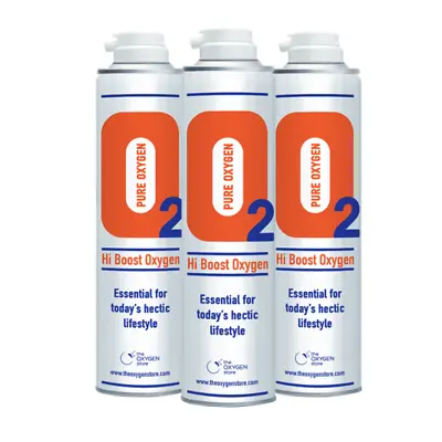 £36.99 • Buy 3x 10L Oxygen In A Can Pure Canned Portable Canister Refill 99.5% Sports Therapy