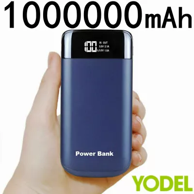 1000000mAh Power Bank Fast Charger Battery Pack Portable 2 USB For Mobile Phone • £15.57