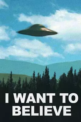I Want To Believe TV Show Laminated Dry Erase Sign Poster 12x18 • $14.98