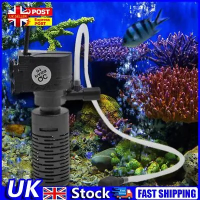 3 In 1 Aeration Water Purifier Black Water Purifier Pump Draught For Garden Pond • £8.19