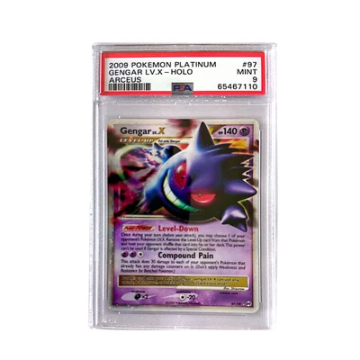 $142.50 • Buy 2009 Pokemon Platinum Gengar LV.X Holo Acres Mint PSA 9 EX