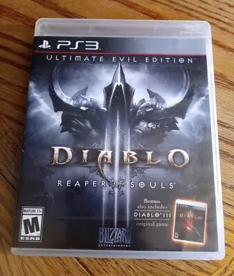 Diablo III: Reaper Of Souls Ultimate Evil Edition (PlayStation 3 2014) COMPLETE • $12.99