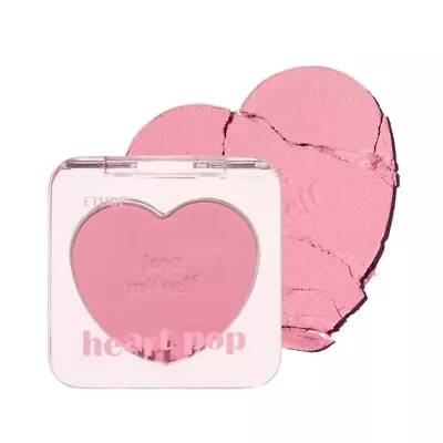 ETUDE Heart Pop Blusher 3.3g #Squeeze Berry Lovely Heart Face Blush K-Beauty NEW • $23.99