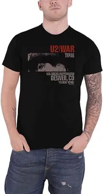 Officially Licensed U2 War Red Rocks Mens Black T Shirt U2 Classic Tee • £16.95