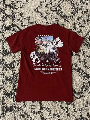 Auburn FSU Shirt Mens S Football National Championship Tee 2014 BCS Rose Bowl • $9.50