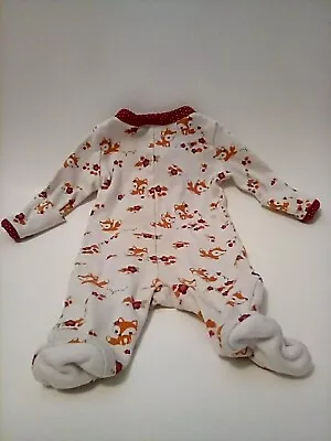 Baby Girl Gymboree Preemie 5 To 9 Lbs Fox And Flowers Footed Sleeper Outfit • $19.99