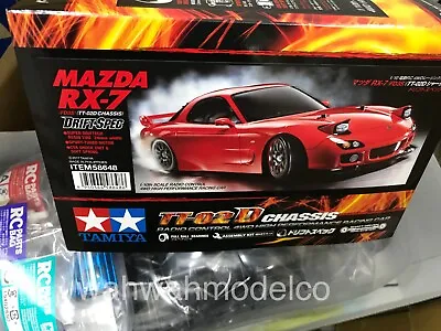 Tamiya 58648 1/10 RC TT02-D Chassis Drift Spec Car Kit Mazda RX-7 FD3S (No ESC) • $236.05