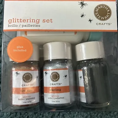 Martha Stewart Crafts Halloween Glitter Glue Set Unused 3 1.5 Ounce Jars • $12