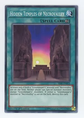 Yugioh Hidden Temples Of Necrovalley SS01-ENB13 Common 1st Edition NM • £1.95