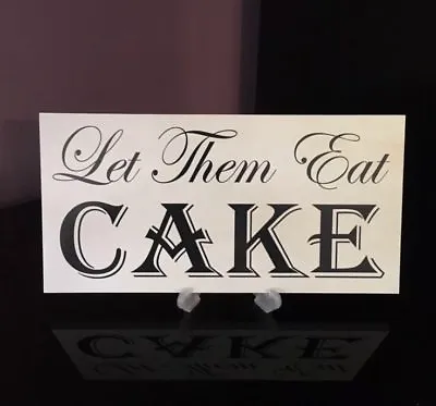 WEDDING LETS EAT CAKE GIFT RECEPTION TABLE PLAQUE SIGN With Free Stand • £5.49